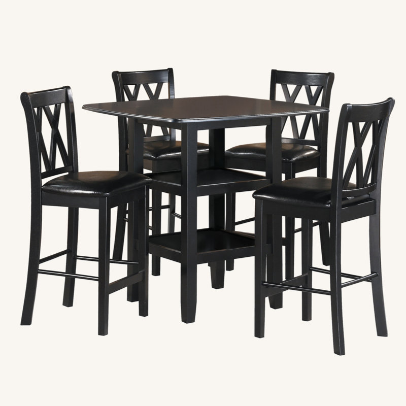 Gower 4 - Person Four Leg Dining Set