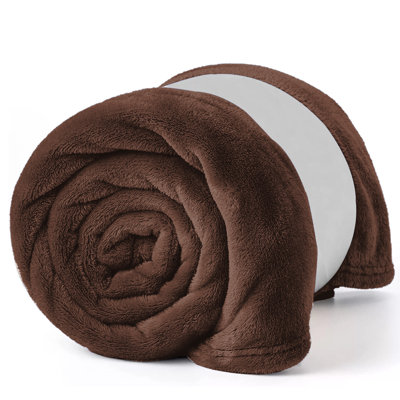 Reversible Plain Weave Fleece Throw Blanket