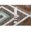 Tapis gris / brun en laine fabriqué à la main de style kilim à la main Amberjo
