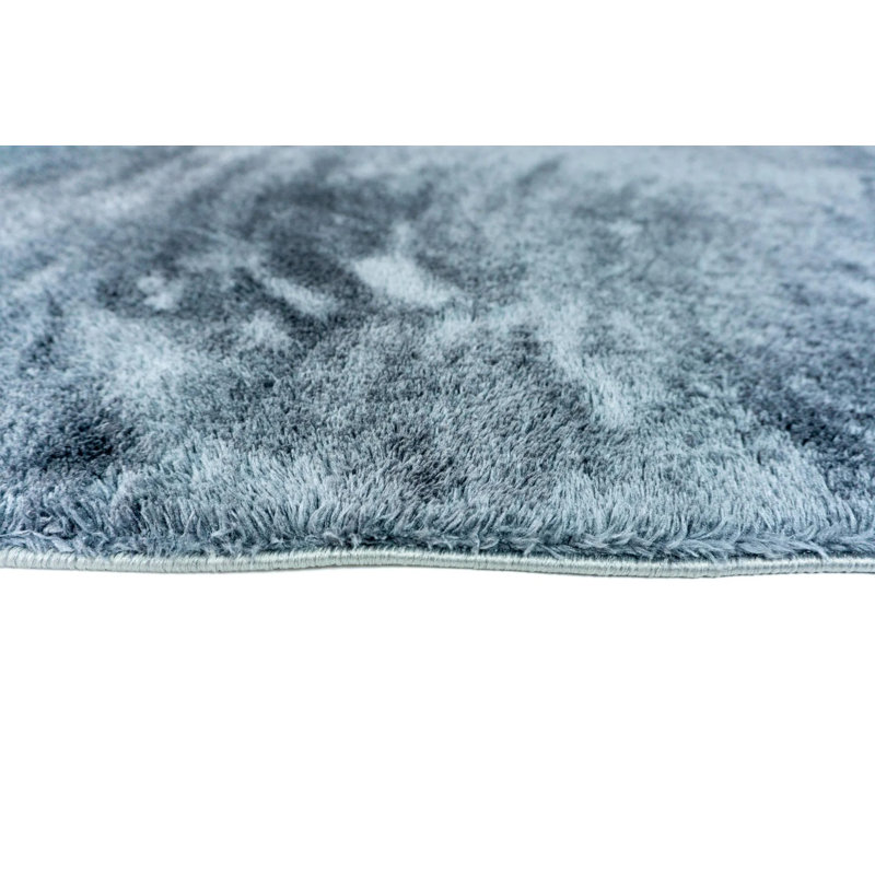 Rother Anthracite Machine Washable Non-Slip Soft Shaggy Rug, Rectangle 6 pi 7 po x 11 pi 6 po