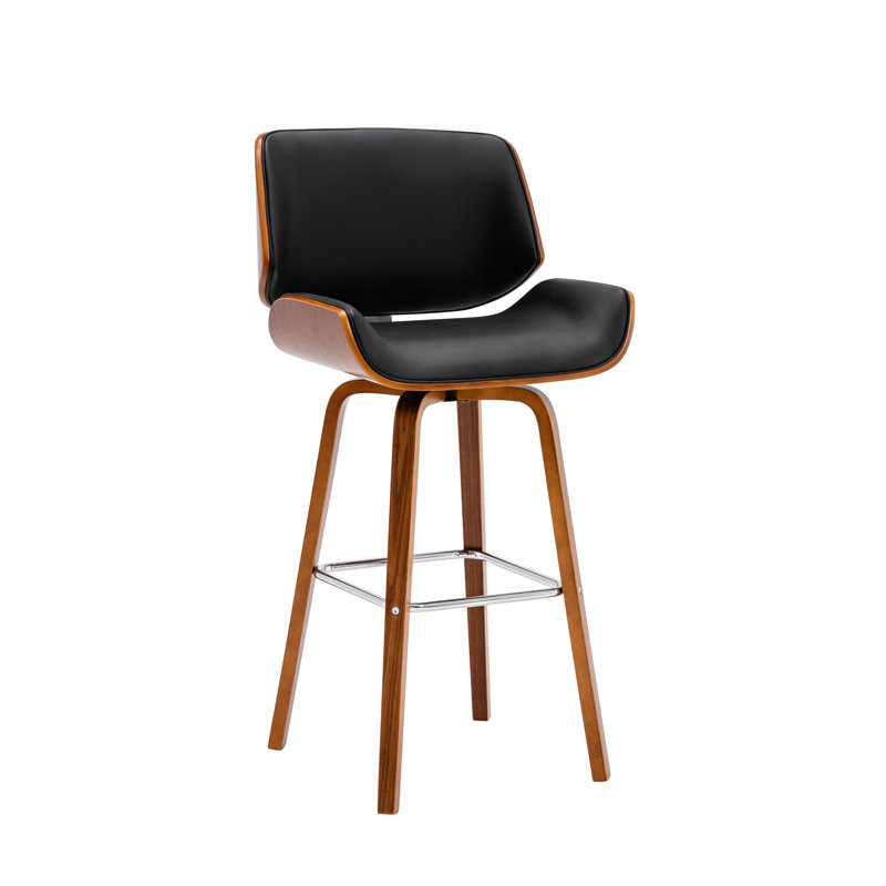 Swivel Bar Stool, Black