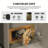 Kendrianna Nightstand with Safe Box and LED Lights and Wireless Charge-695430170