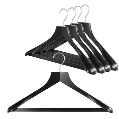 Elegant Extra Thick Wooden Large Clothes Hangers in Matt/Shiny