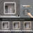 36*36In LED Bathroom  Anti-Explosion Glass Mirror, Rust-Resistant, Anti-Fog Features, Tri-Color Changing, Ideal For All Bathroom Decors-730539383-730539387