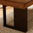 Brown + Black Rectangular Solid Wood + Iron with 3 drawers desk