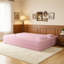 Canapé-lit moderne avec 2 coussins, canapé-lit convertible en tissu rembourré de mousse, matelas pliant pleine grandeur de 15 po pour le salon, le lit d'invité, la salle de jeux, aucun assemblage requis, rose (ancien numéro de référence: W1885P230384)-1206936807