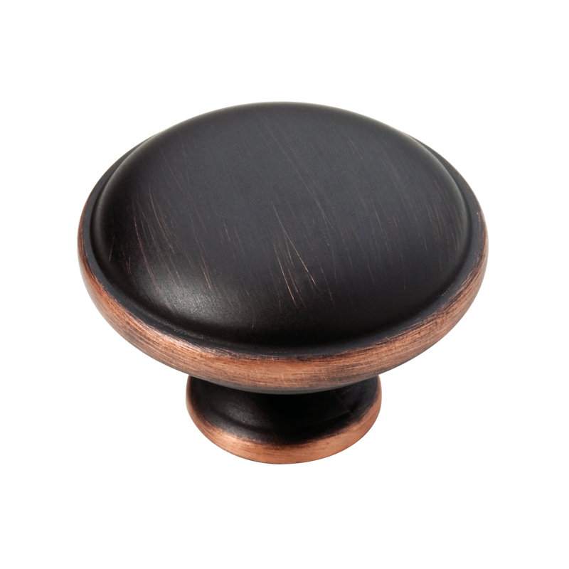 Sophia 1 5/16" Diameter Mushroom Knob, Bronze W/Copper Highlights