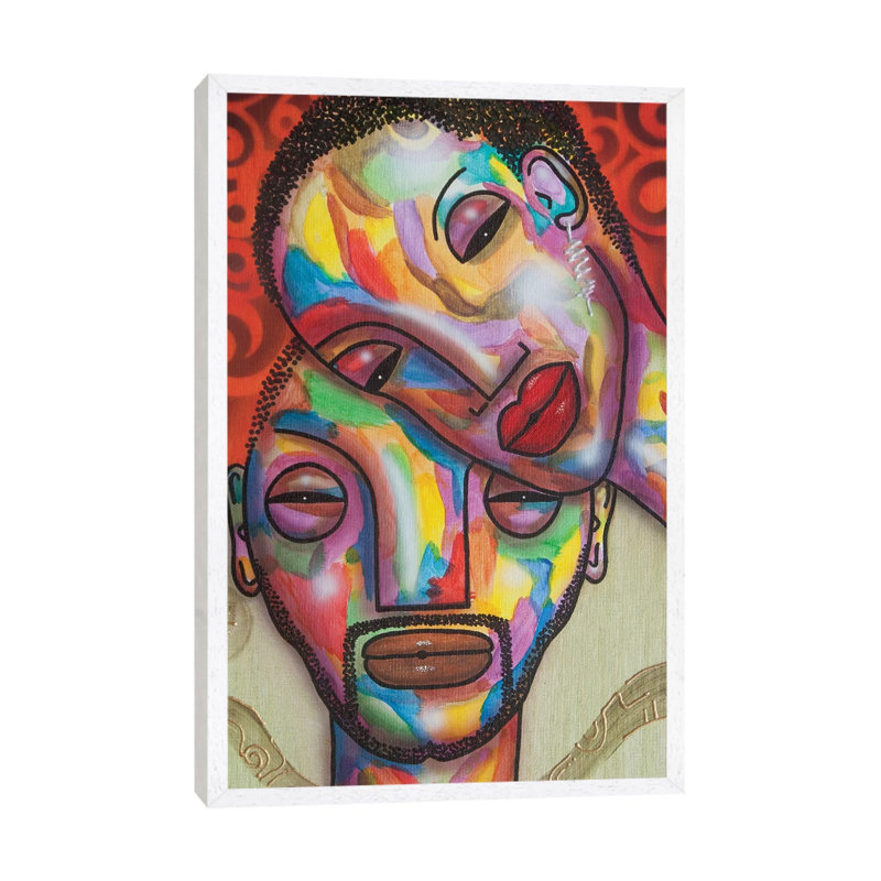 Two Peas In A Pod by Fred Odle - Single Picture Frame Print on Canvas, 101.6 cm H x 66.04 cm W, White Framed
