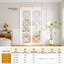 Porte de placard coulissante Farmhouse avec miroir en verre trempé-130462003