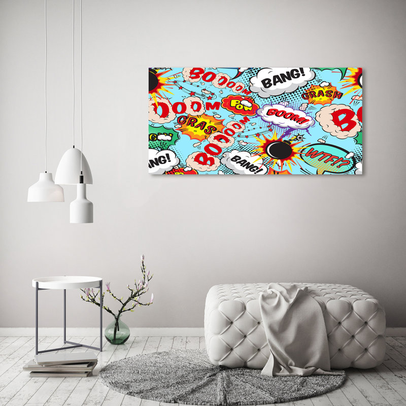 Comic Book - Wrapped Canvas Print