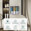 Distributeur de shampooing et revitalisant mural sans perceuse ni distributeur de savon de douche 3 chambres