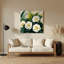 Art mural hawaïen en métal beige Gardenias-2115714501