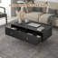 Table basse moderne moderne avec 2 grands tiroirs pour le salon et les petits espaces-1346369945