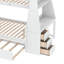 Hattenbrun Twin Over Full Bunk Bed with Build-In Desk with Built-In Ladder , Trundle Bed Included-88115749