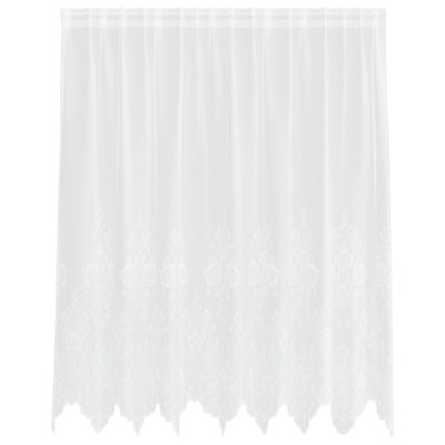 Curtains With Curtains Floral White Polyester