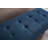 Bed Bench With Storage  Blue Fabric