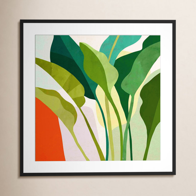 Tropica I by Victoria Borges, Black, 25.8" H x 25.8" W