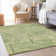 Premium Machine Washable Prisco Green Rug