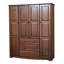 Musman Family 100% Solid Wood 4-door Wardrobe Armoire-36088248
