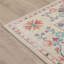 Tapis antidérapant Piny lavable traditionnel à motif floral rose / encre / multicolore-408166418