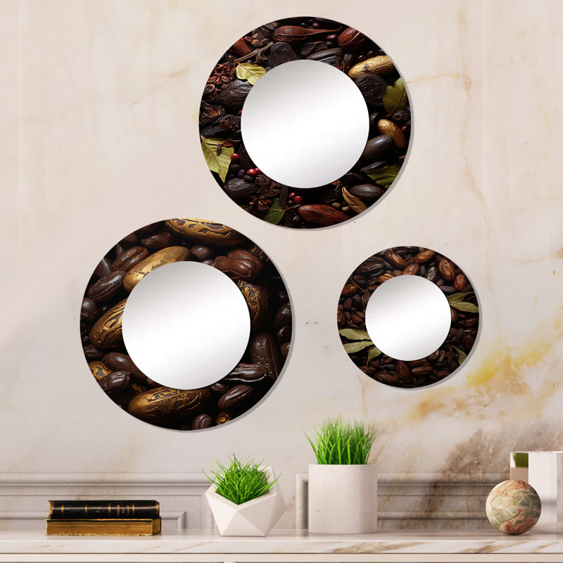 Deveron Metal Round Mirror