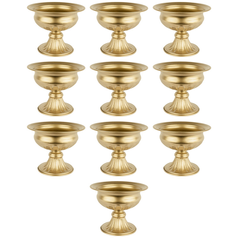 Ensemble de porte-votives de table en métal 10 pièces