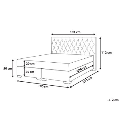 Peddie Upholstered Divan Bed with Mattress