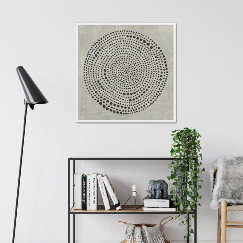 Mythos I by Chariklia Zarris - Painting on Canvas, White Framed Paper Print, 34cm H x 34cm W