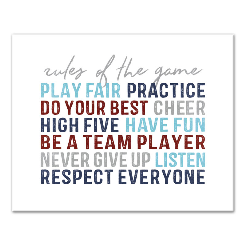 Text & Numbers, 16" H x 20" W x 1.25" D