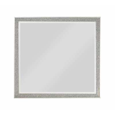 Accent Mirror For Indoor, Sleek Design Mirror, Wooden Frame Mirror For Bedroom