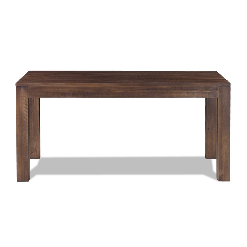 Montauk Pine Solid Wood Dining Table, Rustic Walnut