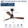48 Inch Wood Ceiling Fan With 3 Solid Wood Blades Remote Control Reversible Dc Motor For Living Room