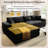 Landry Corduroy Sectional Sofa With Cup Holders & Charging Ports-1934537955