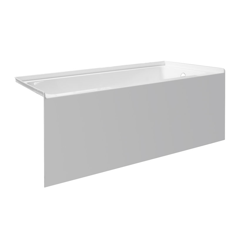 Signature 54'' x 30'' Soaking Acrylic Bathtub, Right, White