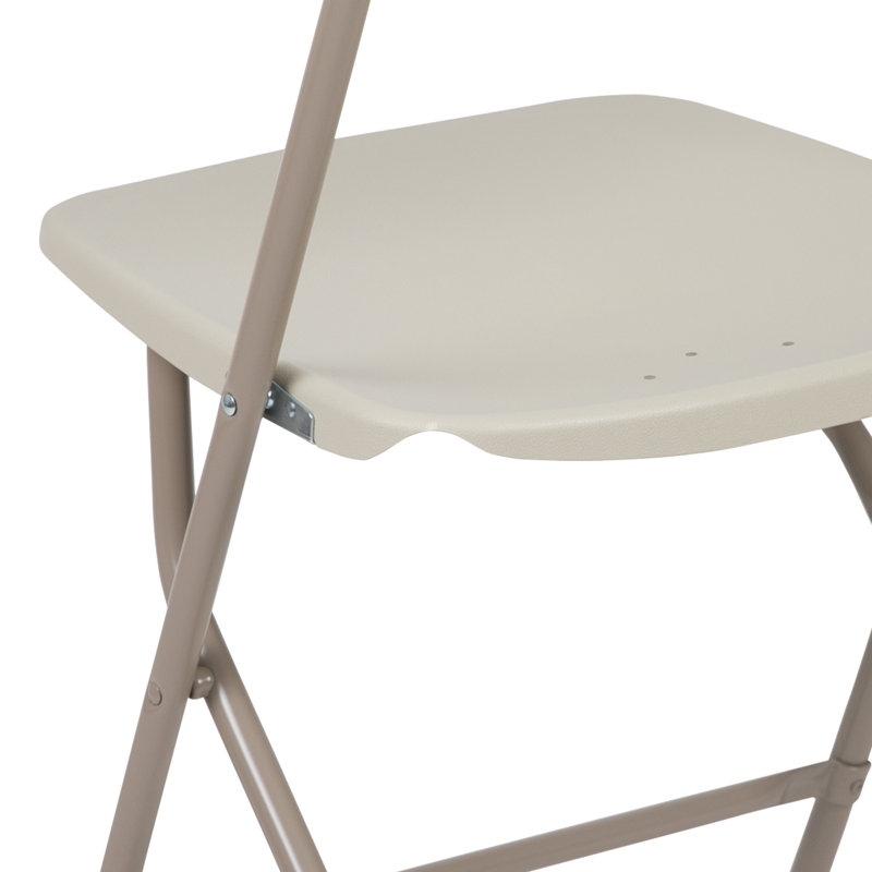 Premium Plastic Folding Chair, Beige