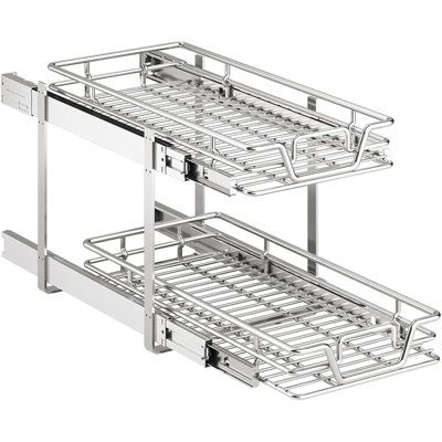 2-Tier Kitchen Cabinet,Pull Out Cabinet Organizer