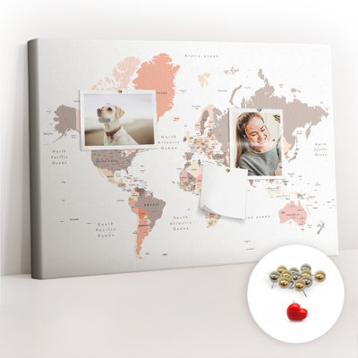 Makailynn Magnetic Cork Corkboard / Bulletin Board Bulletin Board