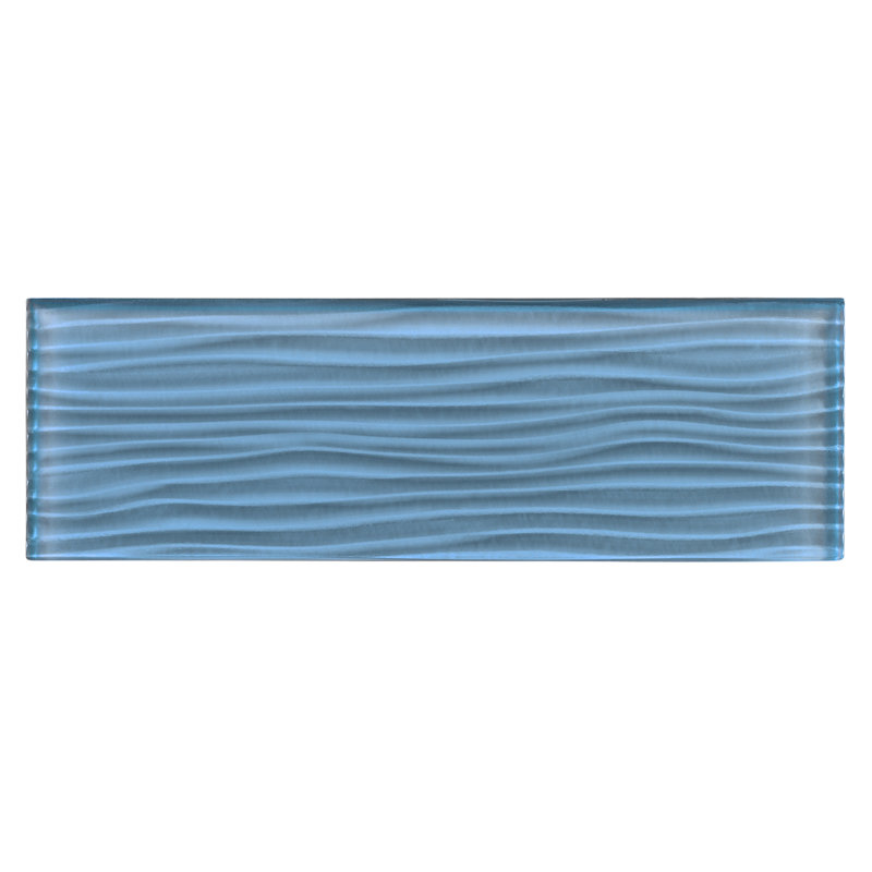 Enchant-Parade  4-in. x 12-in. Glass Subway Textured Polished Wall & Floor Tile, Lore
