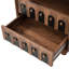 Table de chevet avec 2 tiroirs, petite table d'appoint avec rangement, Seadrifte