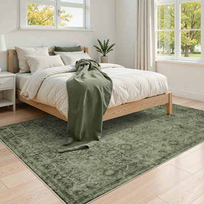 Tapis lavable rétro Tribal Cashmere