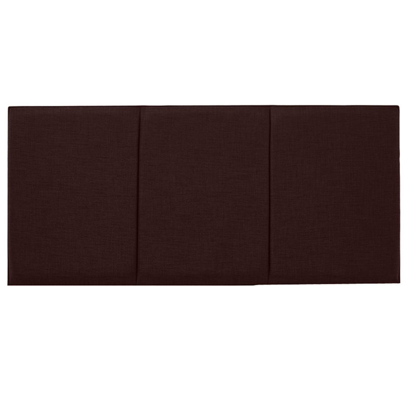 Ergys Upholstered Headboard, Brown, Twill, Kingsize (5')