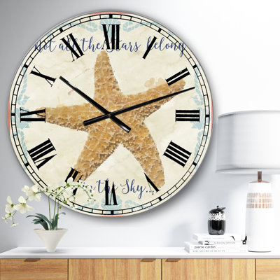 Sea Shells-C - Grande horloge murale nautique et côtière