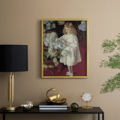 «Vintage Portrait Print», reproduction encadrée CXV - bois massif