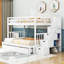 Eizabeth Twin Over Full 4 Drawer Standard Bunk Bed with Trundle and Shelves by Harriet Bee-393950599