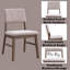 Ensemble de 2 chaises d'appoint en velours côtelé et noyer Seda Dusty Mauve-1204323820