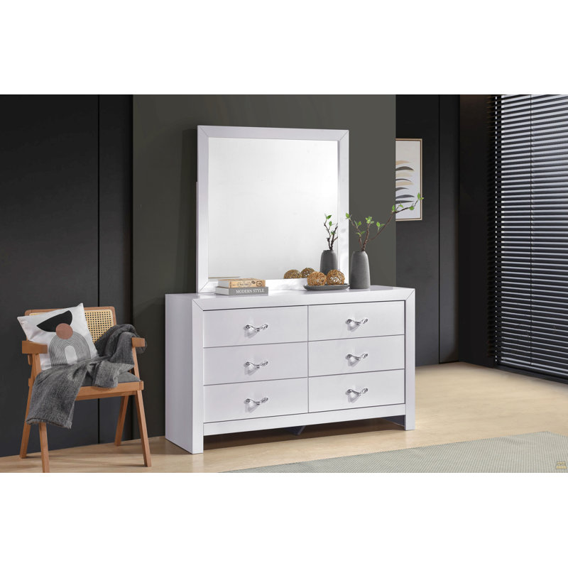Commode Moreland G002900-D (sans miroir), blanc scintillant