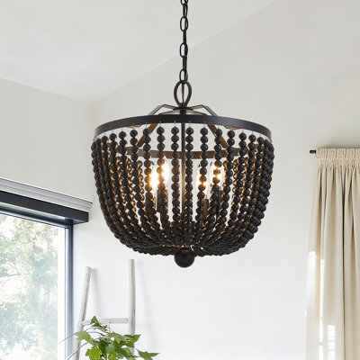 4 - Light Dimmable Farmhouse Chandelier