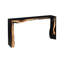 Waterfall Framed Console Table, Natural/Black, Iron