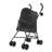 Pet Stroller For Small Dogs/Cats, Lightweight Foldable, Mesh Vent, Cup Holder, Black