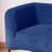 Adelyn Mid-Century Velvet Chaise Lounge, Curved Back Accent Daybed with Tapered Metal Legs, Blue-692289268